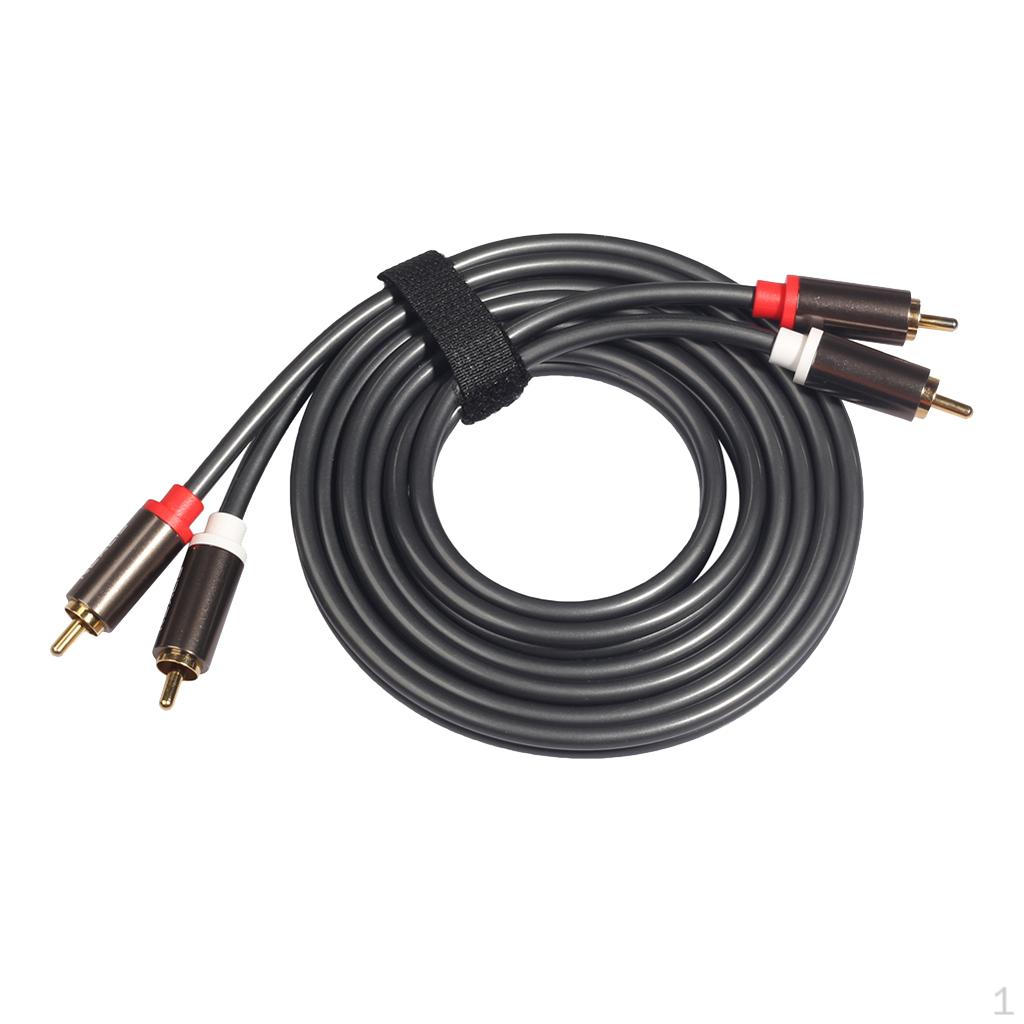 

1шт 2RCA штекер-стерео аудиокабель для усилителя DVD VCD 3m