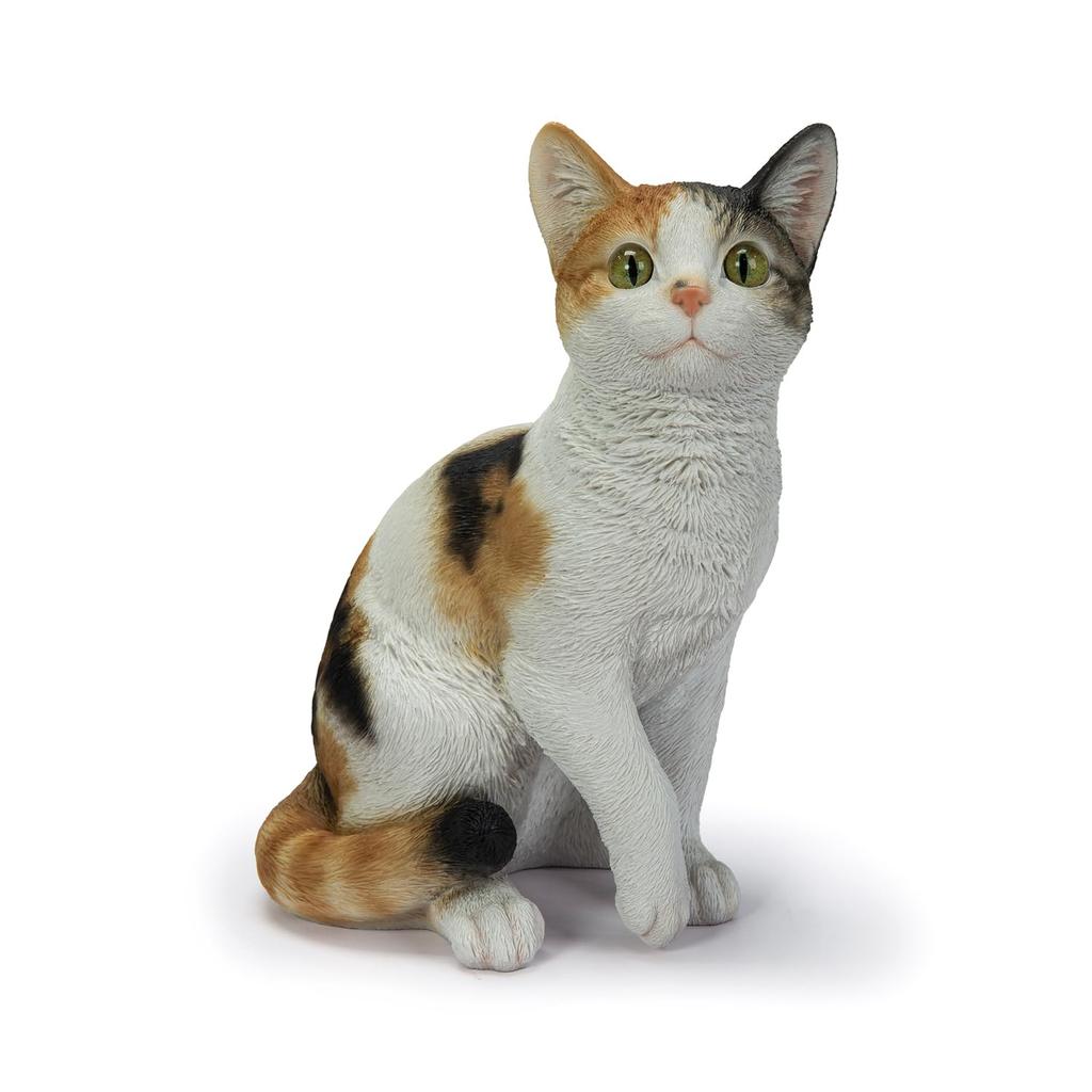 Ubia Sitting Calico Cat (Large) Large Figurine Ornament 30 x 22 x 37cm Animal H12321-A