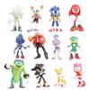Adorable Blue Hedgehog Sonic And Fox Figurine Collectible Toy Pvc Model