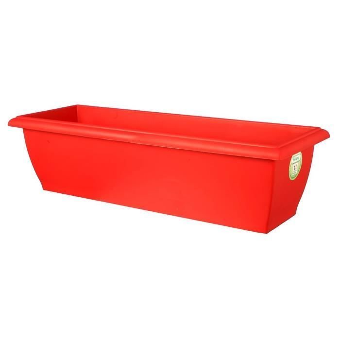 Jardinière - RIVIERA - Evolution - 80 x 40 x H 32 cm - 64 L - Rouge