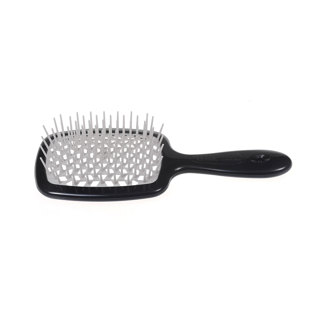 ProHair Precision: Dual-Action Detangling & Smoothing Brush for Black and Gray Hair Care