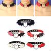 Choker Halskette PU Leder Geschenk Herz Rock Gürtel Schlüsselbein Kette Punk Steampunk für