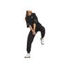 Puma Logo Print Drawstring Cuffed Knit Joggers Women Bottoms Black 673639-01
