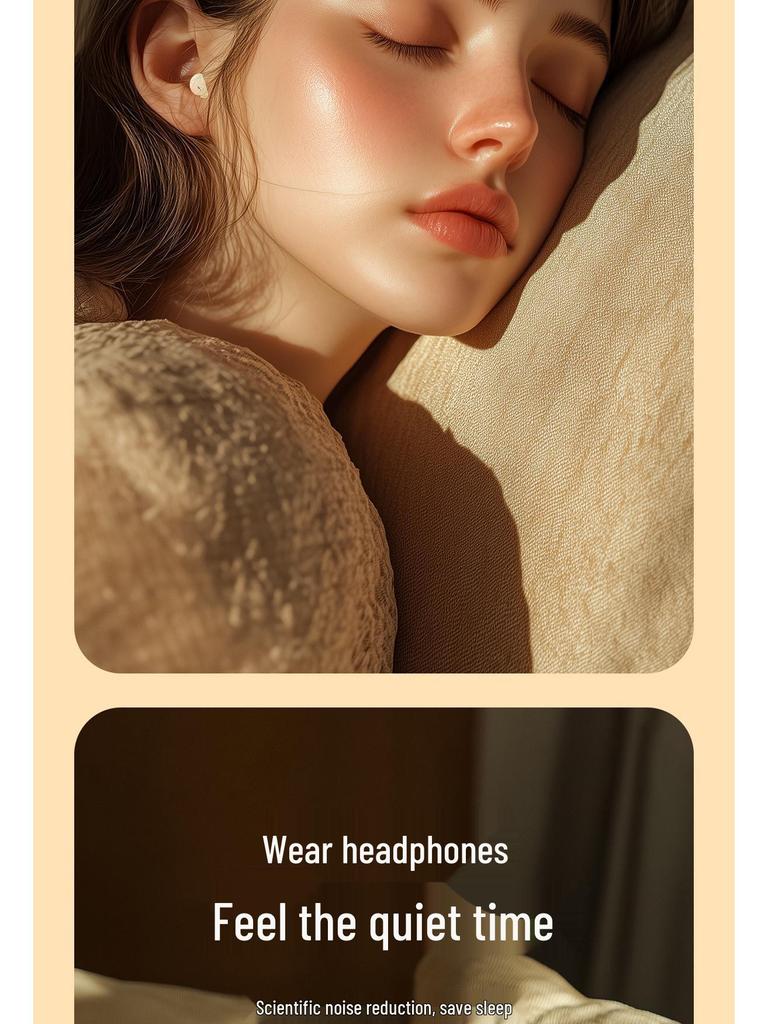 2025 True Wireless Noise Cancelling Sleep Earbuds: Long Battery, Comfortable In-Ear Design