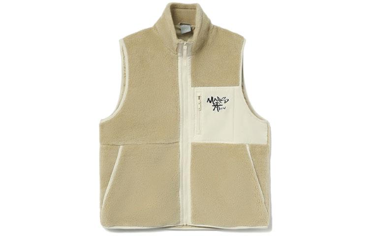 Li Ning CF Vests Unisex Khaki Stand Collar Moderate Other AMDR085-5 M