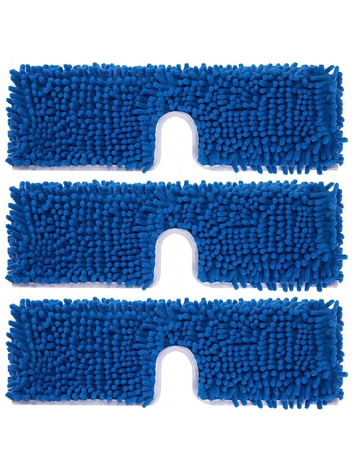 

3 Packs Microfiber Mop Refills Compatible with O-Cedar and Vileda, Replacement Mop Heads for Dry/Wet Use Machine Washable синій