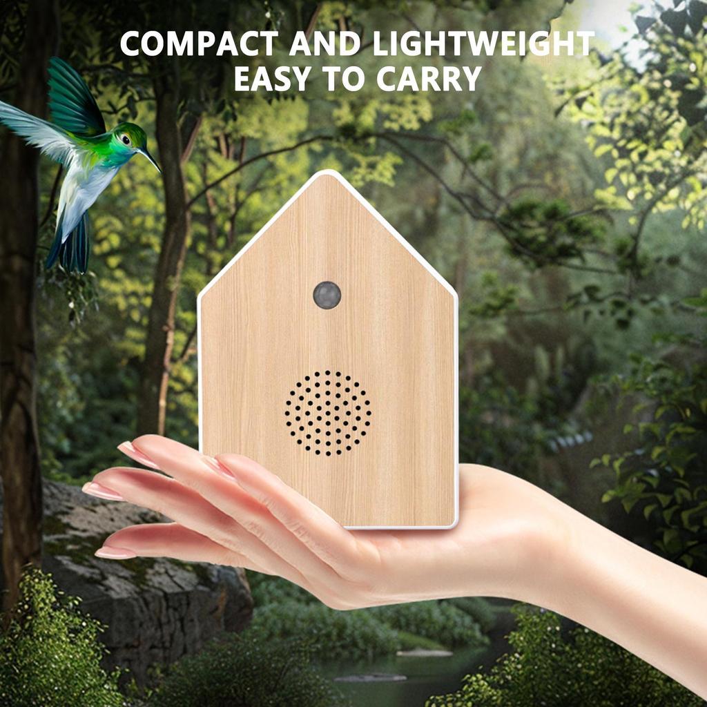 Bird Noise Maker Motion-Activated Chirping Bird Music Box Nature Voice Sleep Aid for Recreation Area Meditation Guest Room