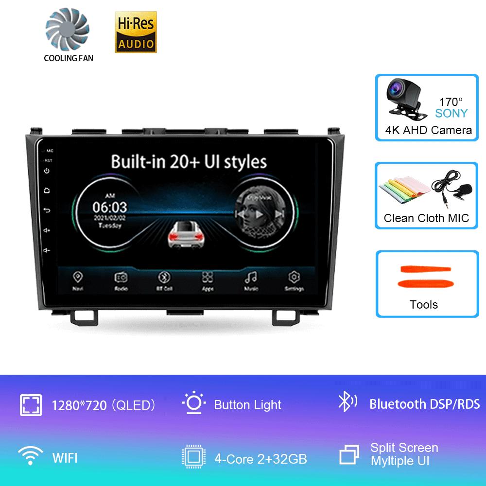 

Android 14 Автомобильное радио для Honda CRV CR-V 3 RE 2006 - 2012 Мультимедийный видеоплеер Навигация стерео GPS Нет 2din 2 din dvd CHINA