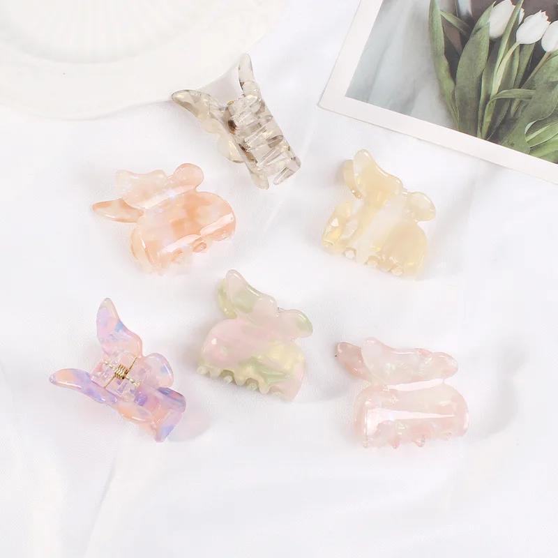 

Корейская мода в форме бабочки Аврора мини женские заколки для волос крабовый коготь девушки конский хвост шпилька заколка аксессуары для волос