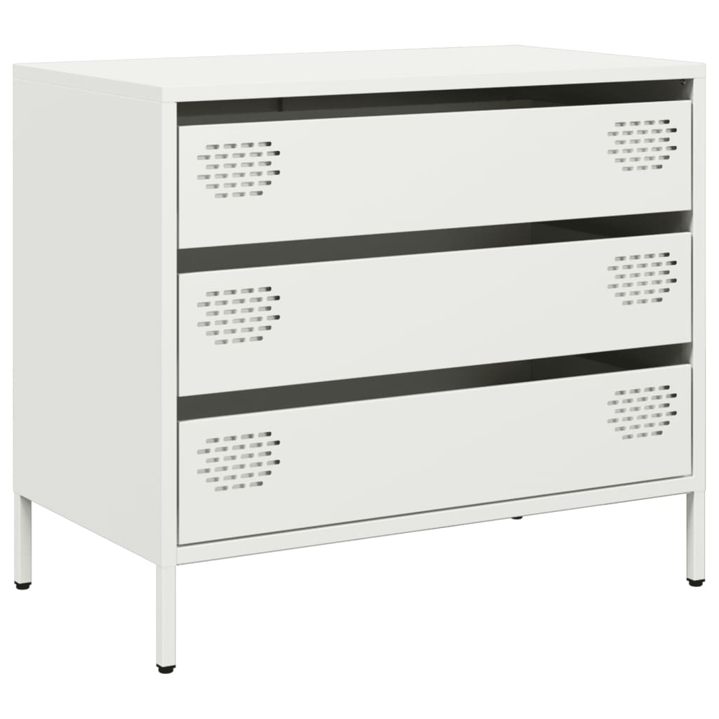 Sideboard White 68 x 39 x 58.5 cm Cold Rolled Steel