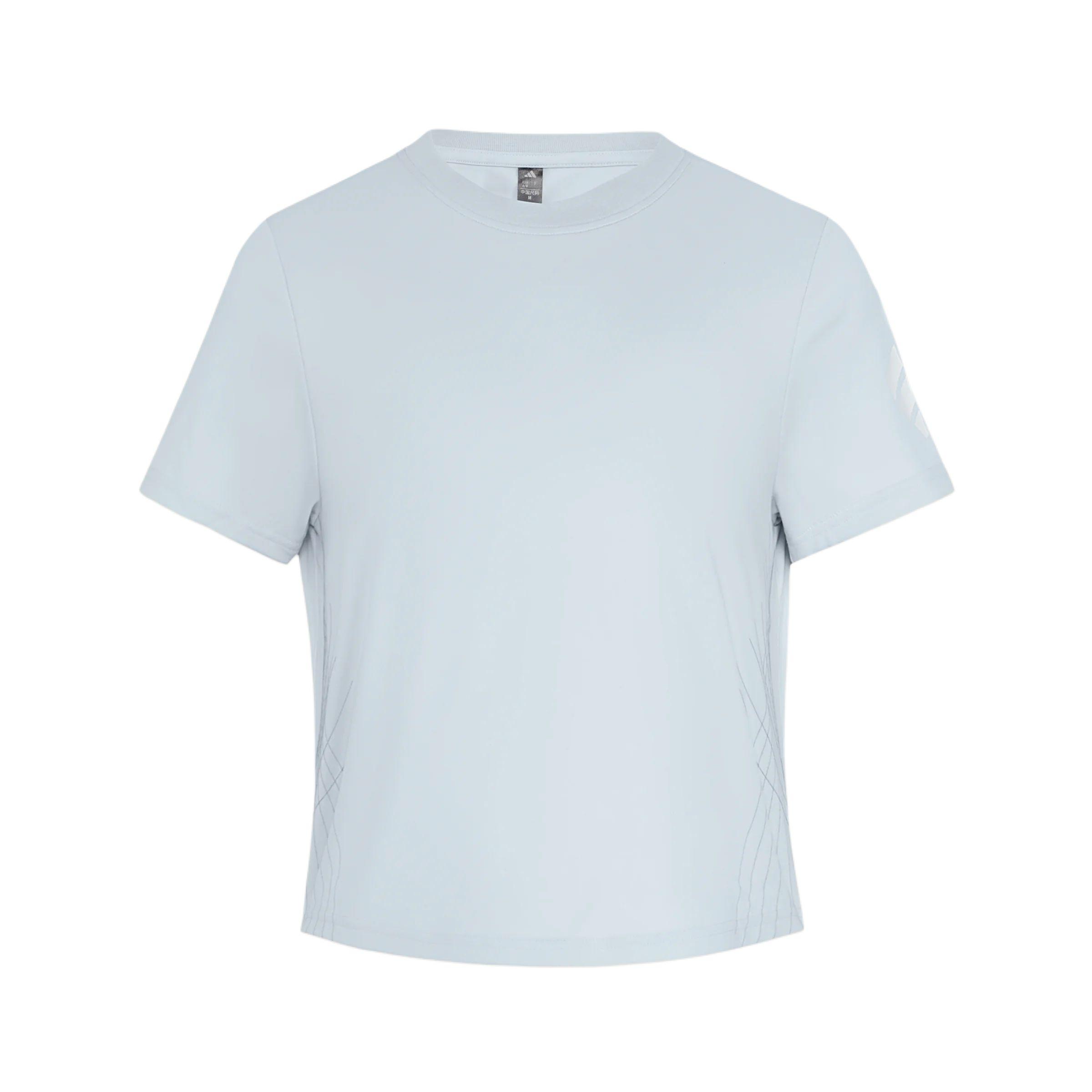 Adidas FOS T Shirts Women s Light Blue Crew Neck Moderate KS5176 L