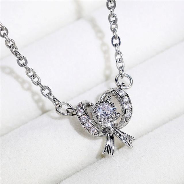 

Новый новый дизайн, женское ожерелье золотого/серебряного цвета, свадебное ожерелье с подвеской для свадьбы, помолвки, модные ювелирные изделия 45cm