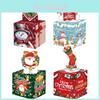 Christmas Themed Pattern Paper Box Set Holiday Decoration Props For Holiday Celebrations
