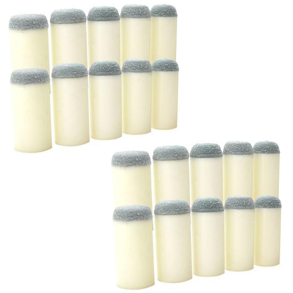 20pcs 13mm Pool Cue Stick Tips Replacement Set for Billiards Game Accessories Slip On Tips for Broken or Worn Tips
