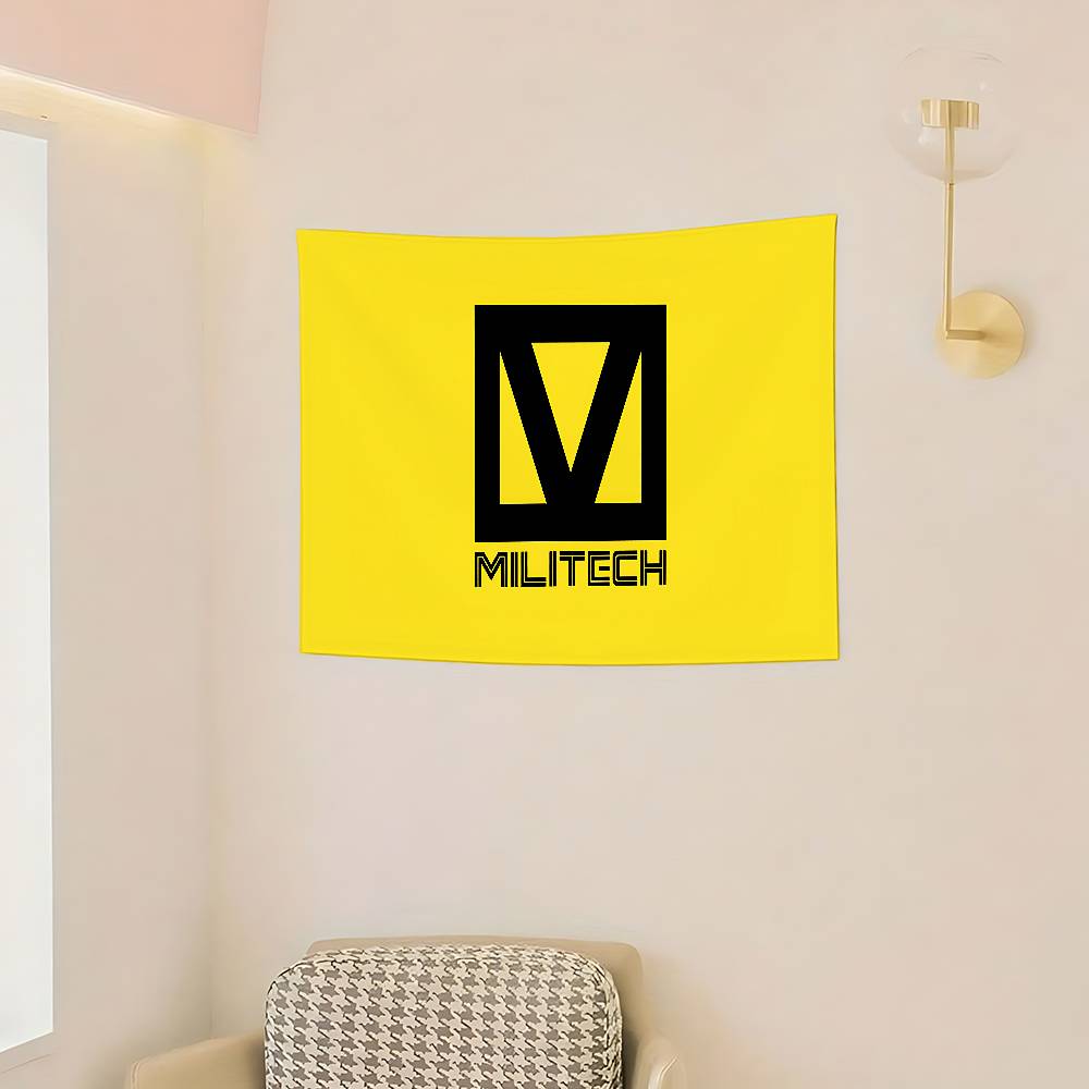 Militech Logo Flags Room Decor Outdoor Decors Personalized Items Flags For Bedrooms Home Funny