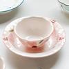 Kwiatowa Japońska Zastawa Stołowa Ceramiczna Miska Kolorowana Podszkliwniem Talerz Domowy Restauracyjny Wysokiej Wartości Miska z Dwoma Uchwytami Talerz Kapelusz Słomkowy