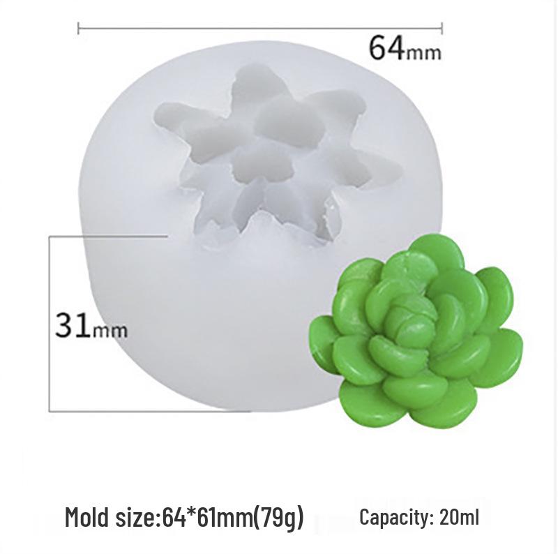 Vítězná Sukulentní Série: DIY silikonové formy na epoxidové kaktusy a svíčky v květináčích