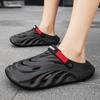 New Summer Outer Wear Thick-soled Stepping Shit Hole Shoes Men Driving Casual Non-slip Sandals Dual-purpose One-word Slippers