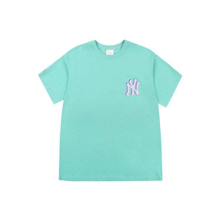 MLB New York Yankees T Shirts Unisex Green Crew Neck Moderate Straight Fit 31TSN5131-50T