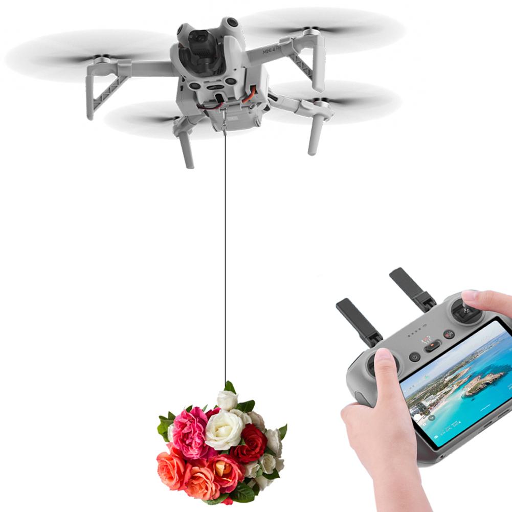 

- Для DJI Mini 4 Pro Air Dropper Device UAV Airdropper for Fishing Wedding Searc