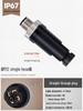 M12 Waterproof Sensor Connector: Male & Female Aviation Plug, 34-Pin, 5-Hole, 8P, Straight & Elbow, Three-Core Socket.