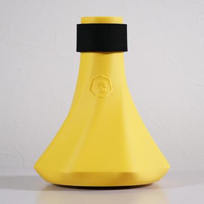 Bass Trombone Mute for Silent Blowing Practice Home Practice BRASS DESIGN Canary Practice, "QooMute" Feel, Tone, Mute, Lightweight, Equipment,