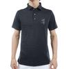 Admiral Golf Classic Logo Jacquard Black Shirt, Men's,