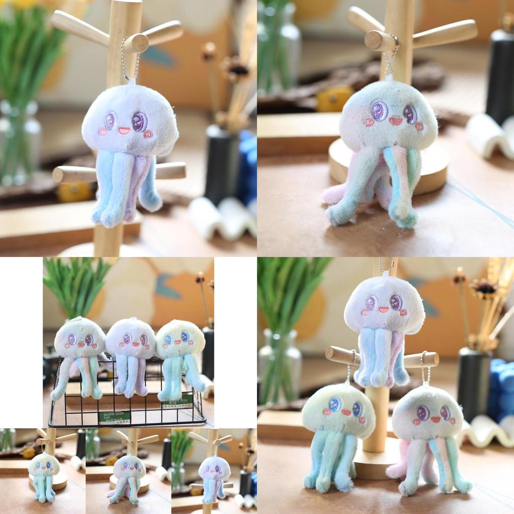 Charming Stuffed Octopus Keychain Soft Plush Toy Adorable 14cm Doll