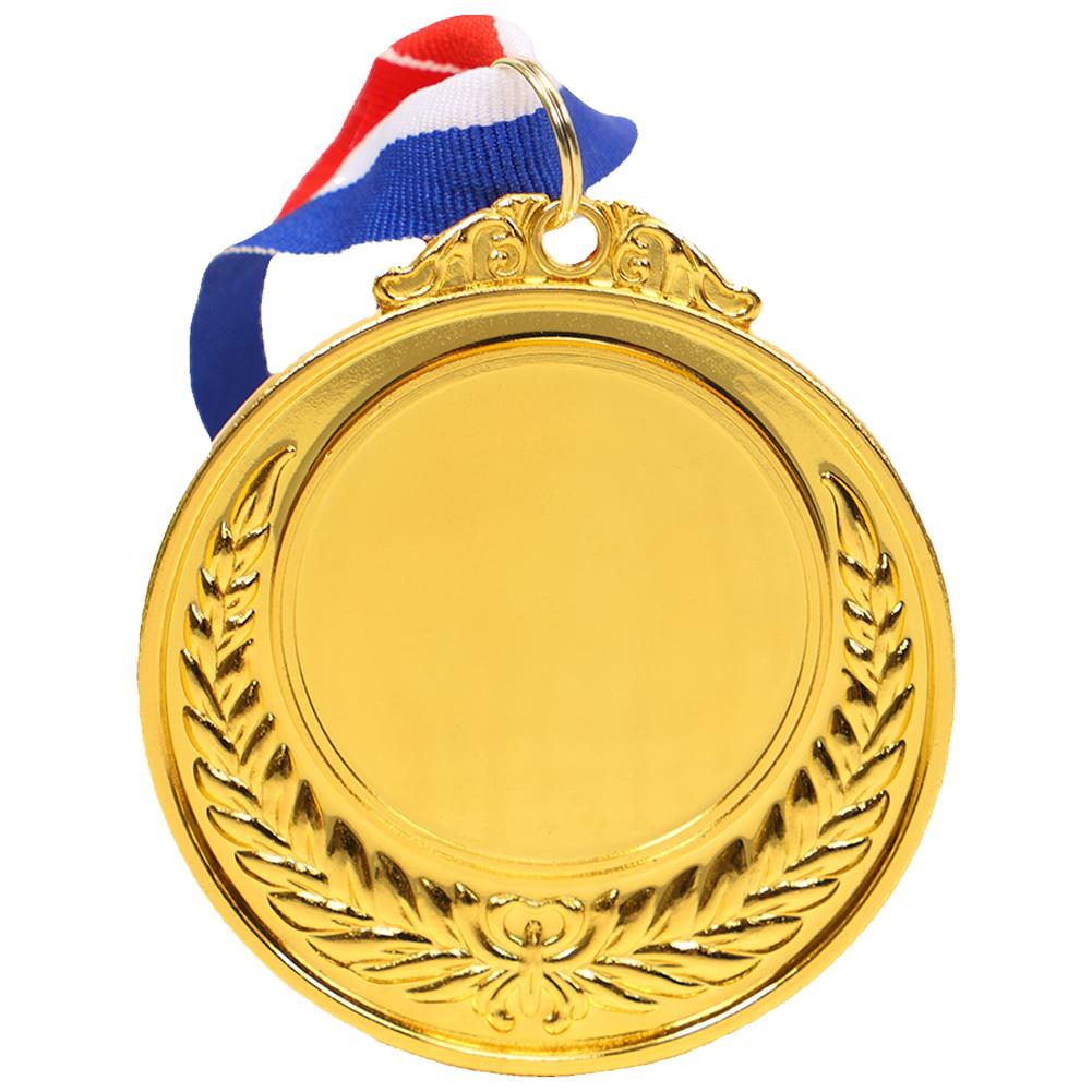 5.2cm Gold/Silver/Bronze Medal Class Rewards with Neck Ribbon Competition Awards Metal Winner Medals for Competitions Party Race
