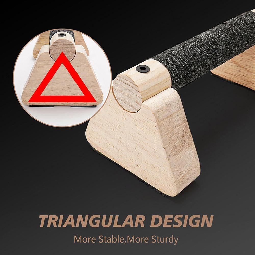 Barre per Push-up in Legno, Per Allenamento a Casa Parallele Push-up Stand Attrezzatura per Esercizi Blocchi per Handstand per Uomini e Donne