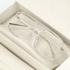 Neo Retro 39501R Overfit Two-Bridge Horn-Rimmed Glasses C2 Transparent