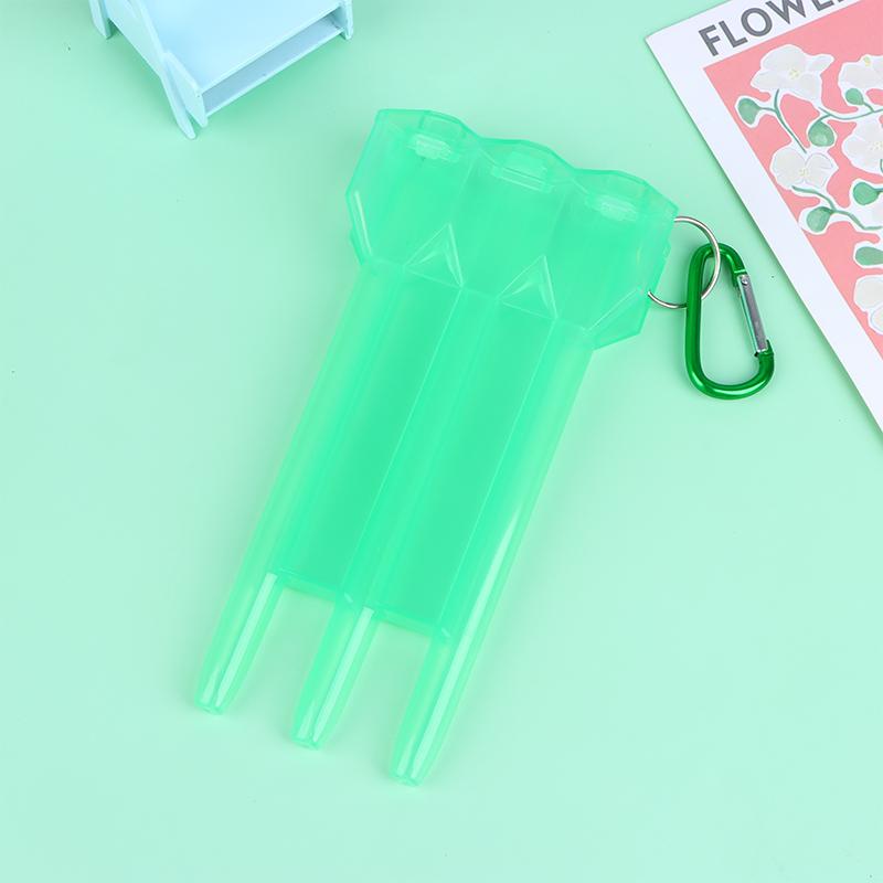 1Pc Dart Box Portable Universal Transparent Darts Abs Dart Box Key Lock Buckle