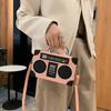 Foreign trade fashion bags radio box bag 2025 European and American creative personality funny retro shoulder crossbody bag women