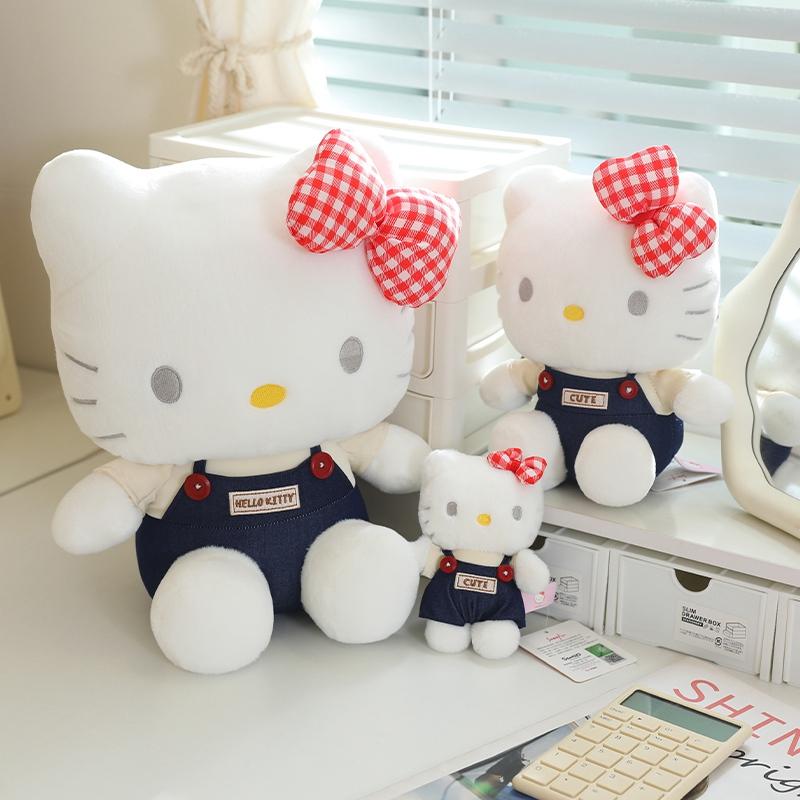 Hellokitty Plush Toys Kitty Cat Stuffed Doll Kawaii Cartoon Cats Toys Hobbies Collection Birthday Gift For Kids Friends