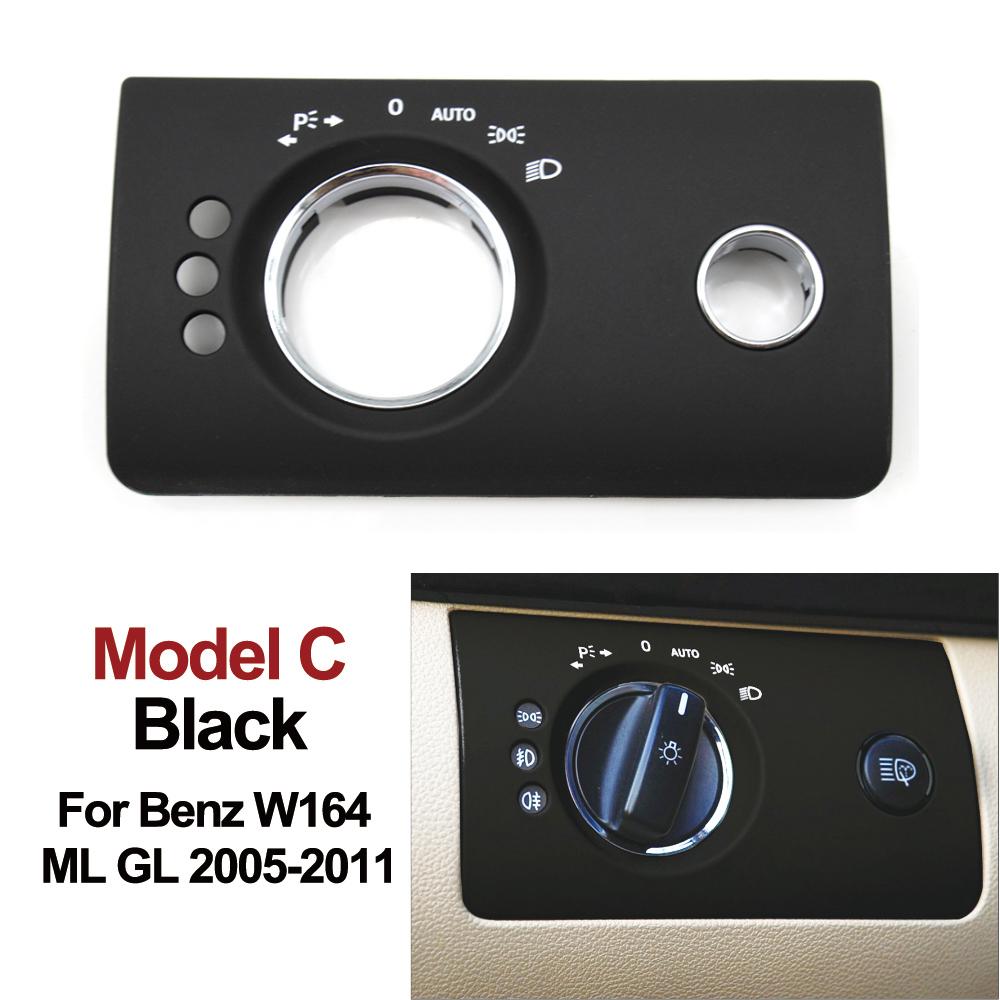 Car Interior Accessories Head Lamp Headlight Switch Button Cover Trim For Mercedes Benz W164 ML GL 300 350 450 500 2005-2011