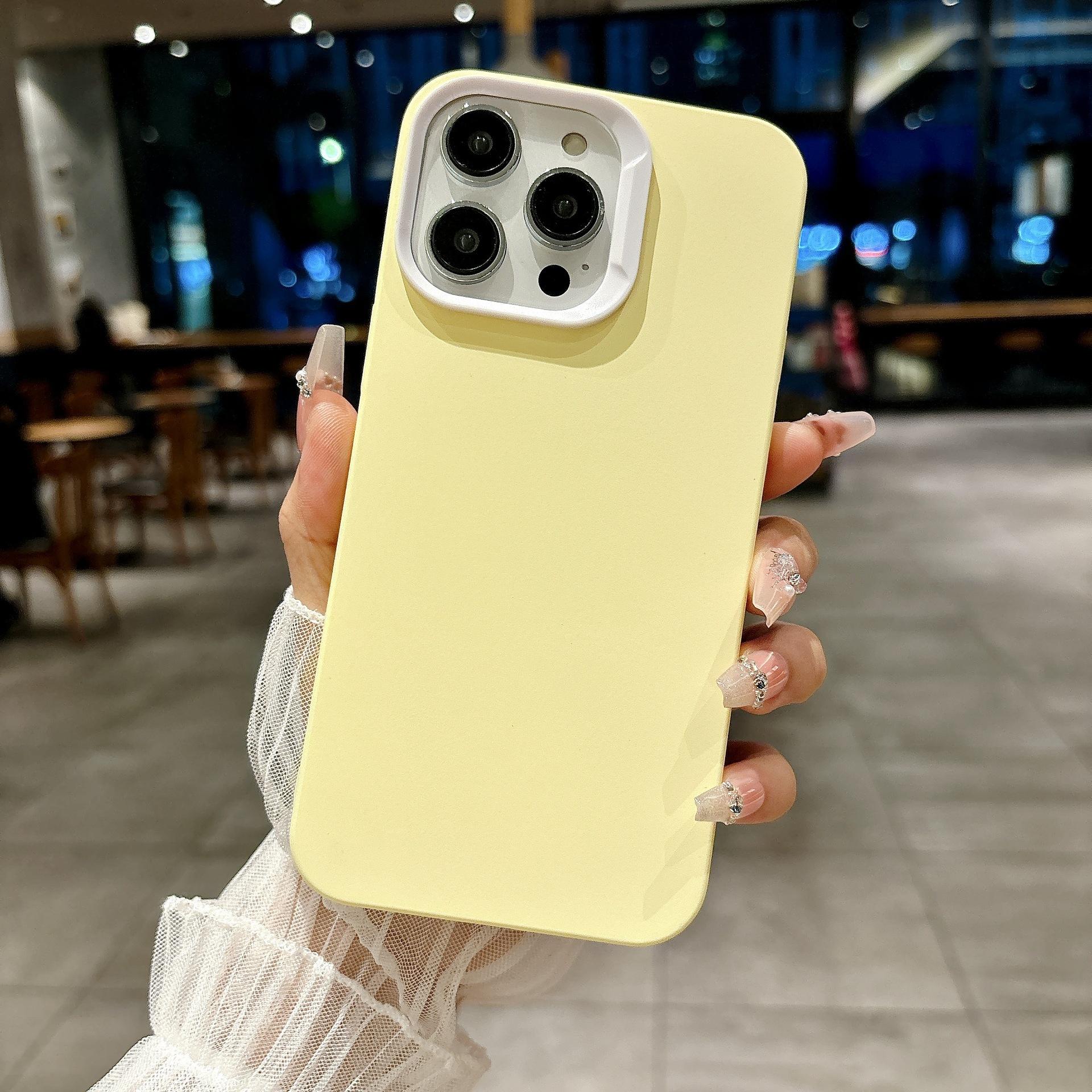 

Подходит для iPhone15promax, чехол для мобильного телефона 14pro, все включено, 13, противоударный чехол Apple 12 дюймов, кошелек цвета конфет iPhone16ProMax жёлтый