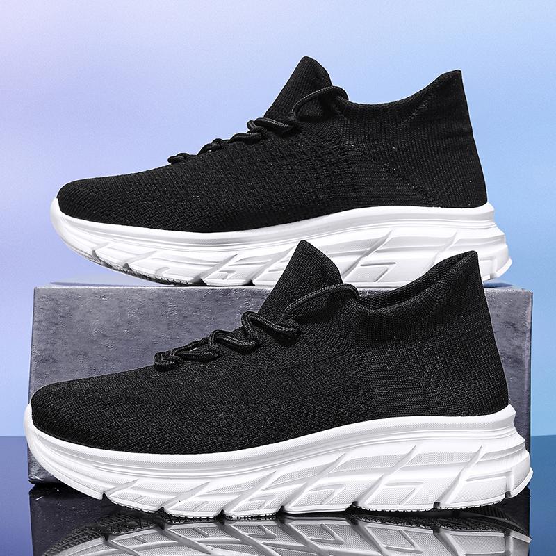 Couples Running Shoes Breathable Lightweight Flat Daily Jogging Walking Outdoor Leisure Sneakers for Men Women