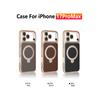 Luxury Business 360 Rotating Bracket Magnetic Leather Case for iPhone 17 Pro Max 16 Plus 15 14 13 12 11 Camera Protection Cover
