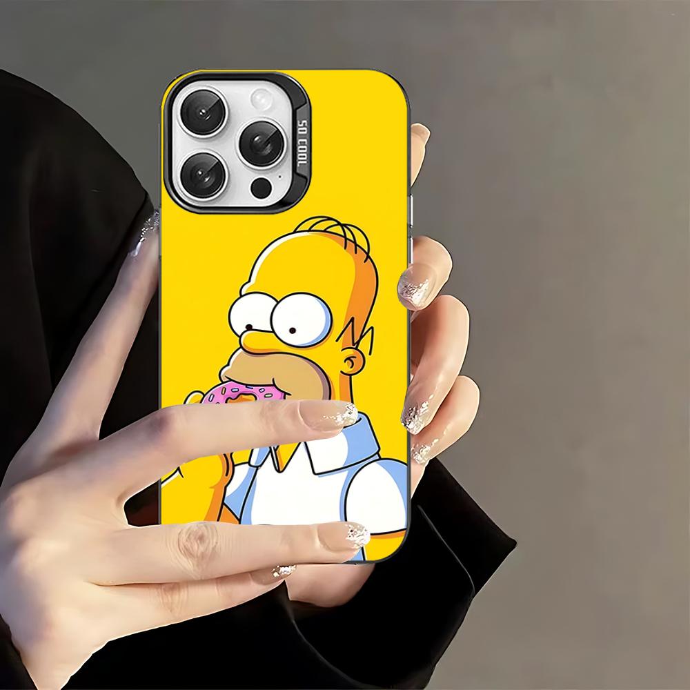 Classic American Animation The S-Simpsons Phone Case For IPhone 16 15 14 13 12 11 Pro Max X XR XSMAX 8 7 Plus Matte Shockproof