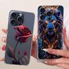Casing For iPhone 15 Pro Max Cover Fashion Cartoon Cute Funny Painted Silicone Case A2849 A3105 A3106 A3108