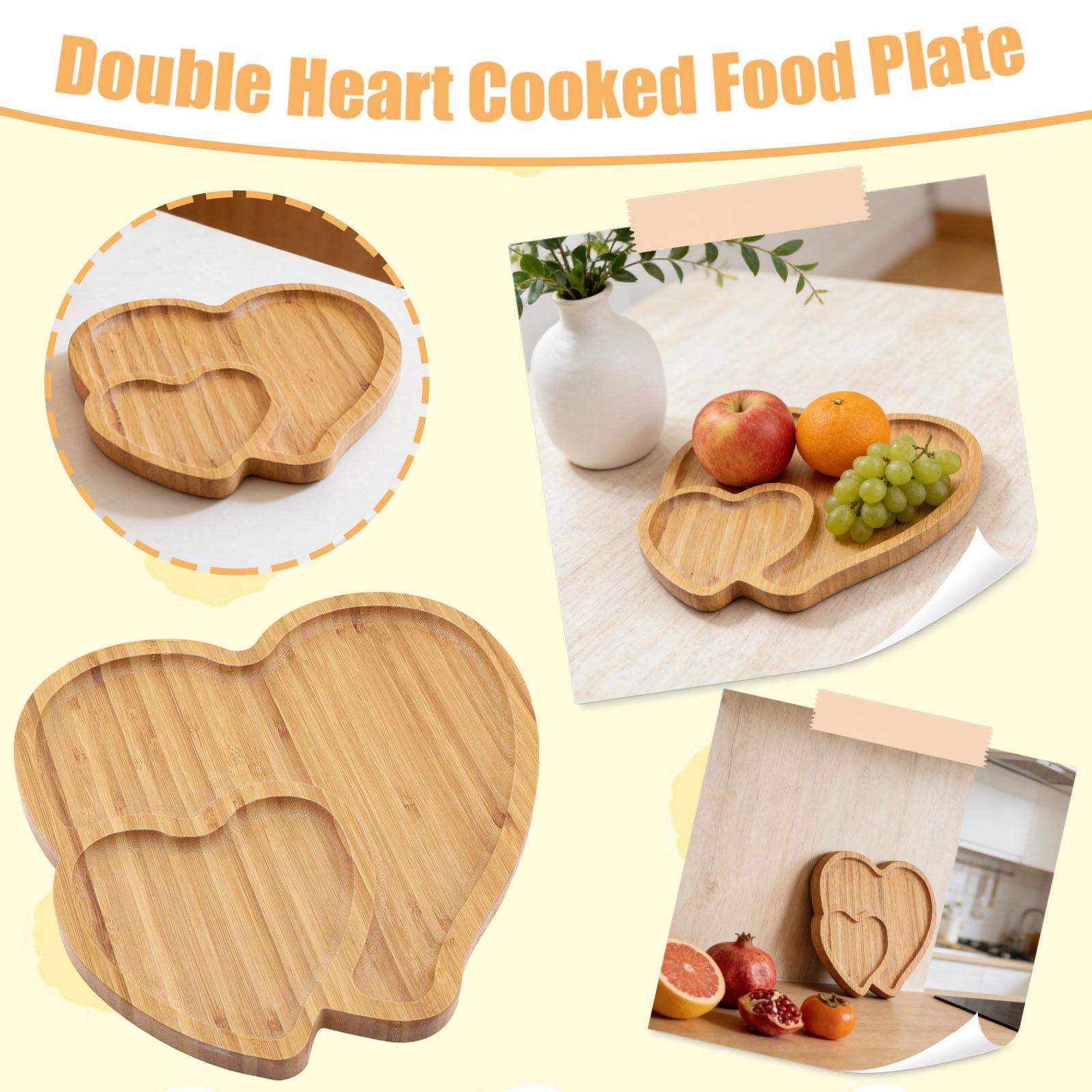 

Wooden Heart-shaped Food Plates, Charcuterie Plates Party Supplies, Festive Atmosphere One Size