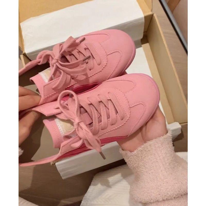 American retro soft-soled pink German training shoes women's 2025 spring and summer new versatile sports shoes casual board shoes Forrest Gump shoes