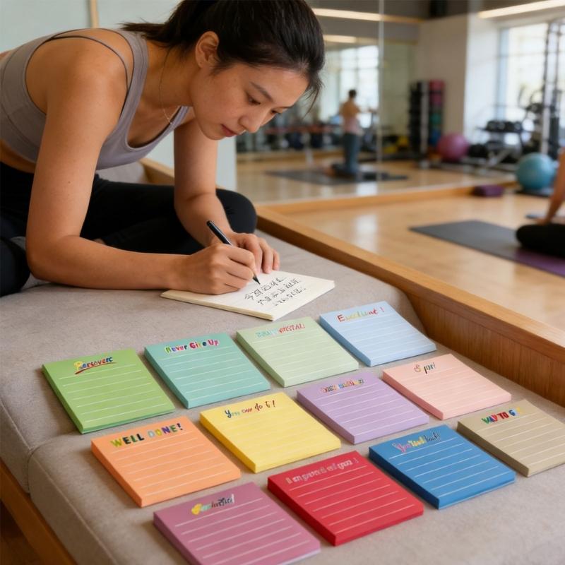 360 Sheets Colorful Square Shape Notepads 12 Color Fluorescent Adhesive Note Reminder On Journal Notebook Planner Fridge