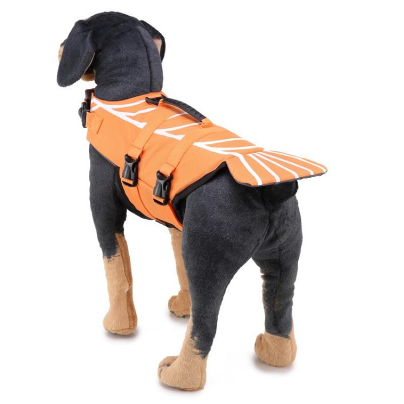 Colete Salva-Vidas para Cães com Listras Refletoras Boia de Segurança Colete Salva-Vidas para Cães Pequenos Médios Grandes