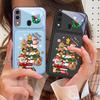 Cartoon Christmas tree For Samsung A73 72 71 A70 56 55 54 A53 52 51 50 42 A35 A34 33 32 31 26 25 24 23 22 30 glass phone case