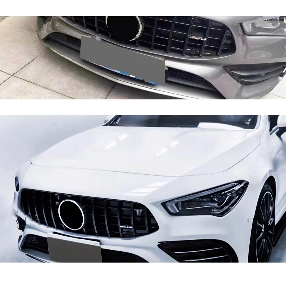 For Mercedes CLA W118 2020-2025 Front Grille ABS AMG Style Sport Mesh Radiator Grill Cover Bumper Trim Accessories