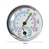 18mm Mini 1 In 1 Thermometer Hygrometer Auto Senser Wall Mounted Mechanical Analog Temperature Gauge Humidity Meter Homeuse Tool