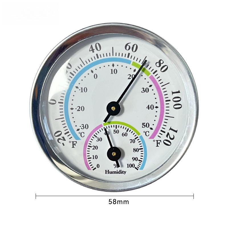 18mm Mini 1 In 1 Thermometer Hygrometer Auto Senser Wall Mounted Mechanical Analog Temperature Gauge Humidity Meter Homeuse Tool