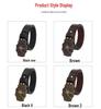 Vintage Bull Head Western Cowboy Men's Leather Belt - Personalized and Stylish