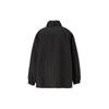 Onitsuka Tiger Minimalist Comfortable Hooded Button Jacket Unisex Jacket Black 2183B317-001